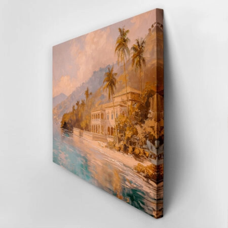 Πίνακας σε Καμβά VINTAGE PASTEL BEACH RESORT 3 - Vintage Sticky 2