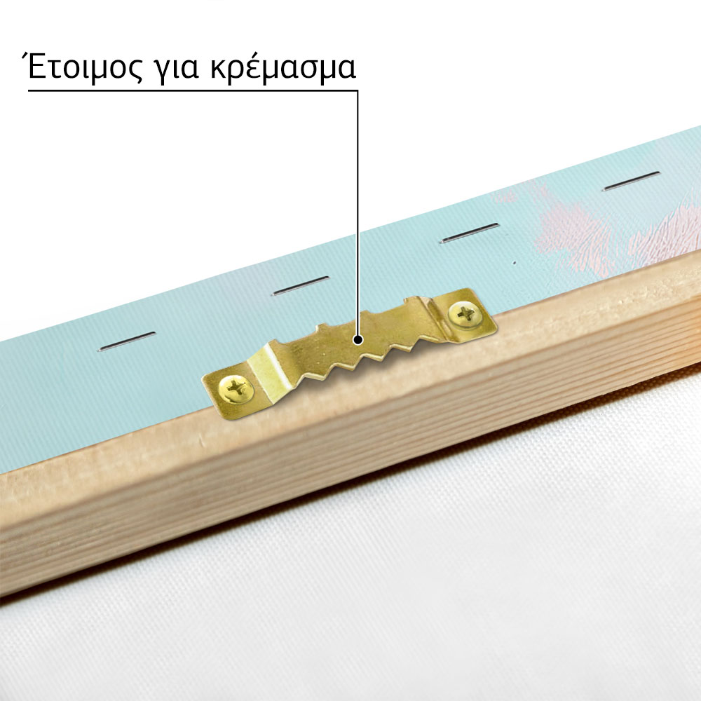 Πίνακας σε Καμβά VINTAGE PASTEL BEACH TENTS