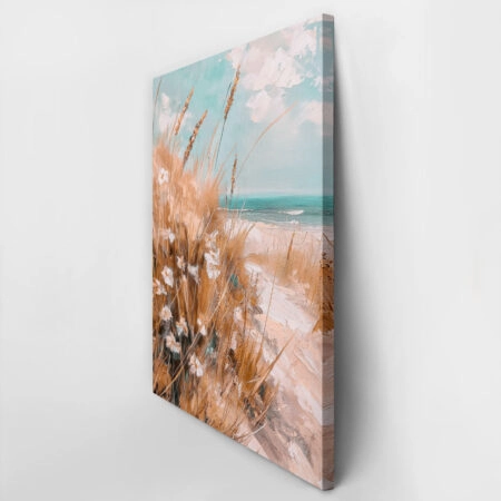 Πίνακας σε Καμβά VINTAGE PASTEL BEACH VIEW 2 - Vintage Sticky 2