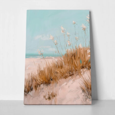 Πίνακας σε Καμβά VINTAGE PASTEL BEACH VIEW 4 - Vintage