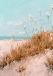Πίνακας σε Καμβά VINTAGE PASTEL BEACH VIEW 4
