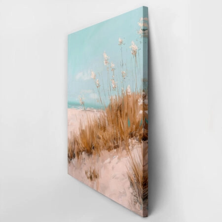 Πίνακας σε Καμβά VINTAGE PASTEL BEACH VIEW 4 - Vintage Sticky 2