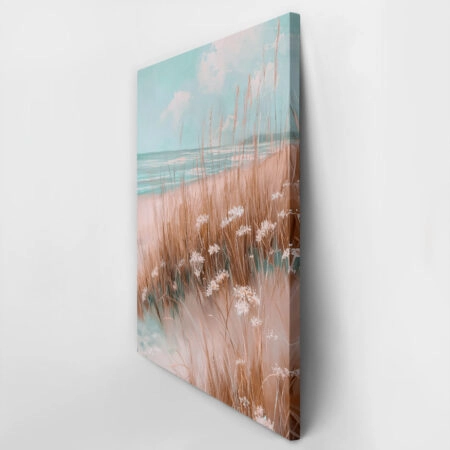 Πίνακας σε Καμβά VINTAGE PASTEL BEACH VIEW 5 - Vintage Sticky 2