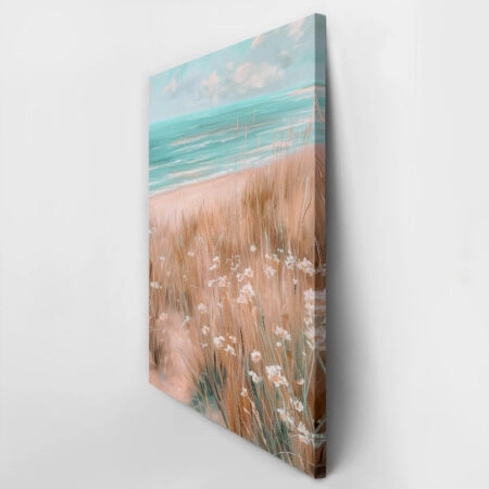 Πίνακας σε Καμβά VINTAGE PASTEL BEACH VIEW 6 - Vintage Sticky 2