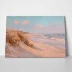 Πίνακας σε Καμβά VINTAGE PASTEL BEACH VIEW 7_E