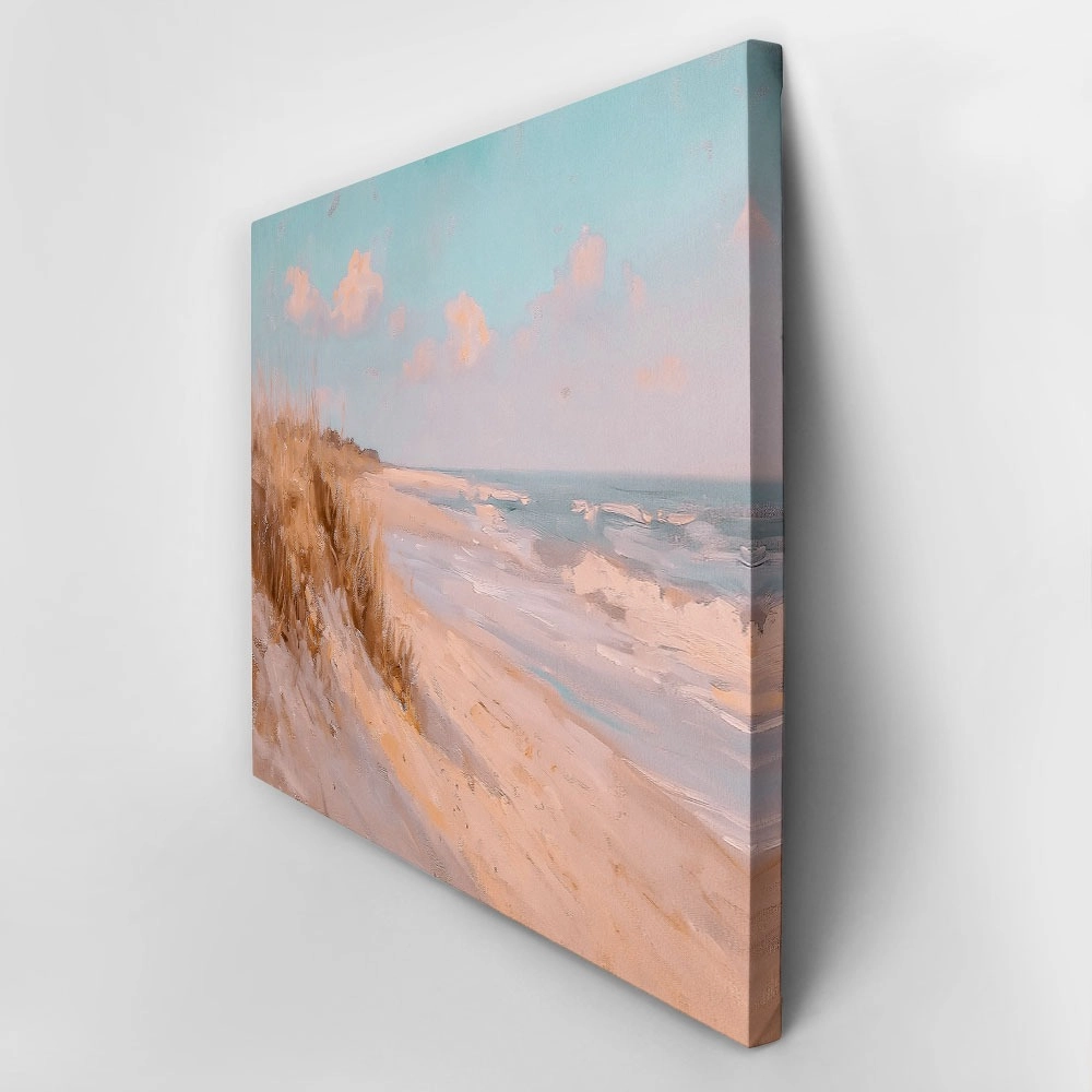 Πίνακας σε Καμβά VINTAGE PASTEL BEACH VIEW 7_E