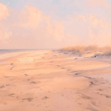 Πίνακας σε Καμβά VINTAGE PASTEL BEACH VIEW 8 - Vintage Sticky 5