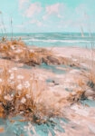 Πίνακας σε Καμβά VINTAGE PASTEL BEACH VIEW