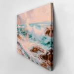 Πίνακας σε Καμβά VINTAGE PASTEL BEACH WAVES 2