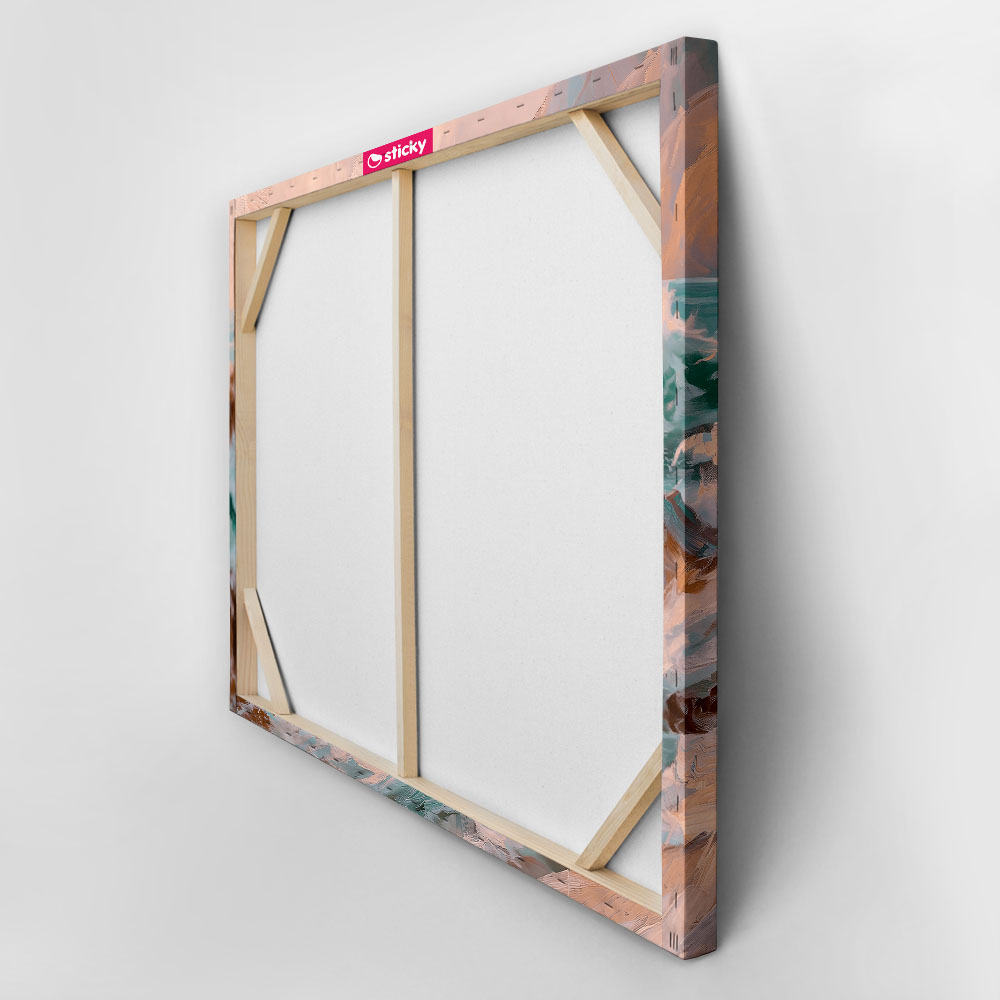 Πίνακας σε Καμβά VINTAGE PASTEL BEACH WAVES 2