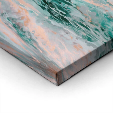 Πίνακας σε Καμβά VINTAGE PASTEL BEACH WAVES - Vintage Sticky 1