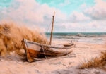 Πίνακας σε Καμβά VINTAGE PASTEL BOAT 13