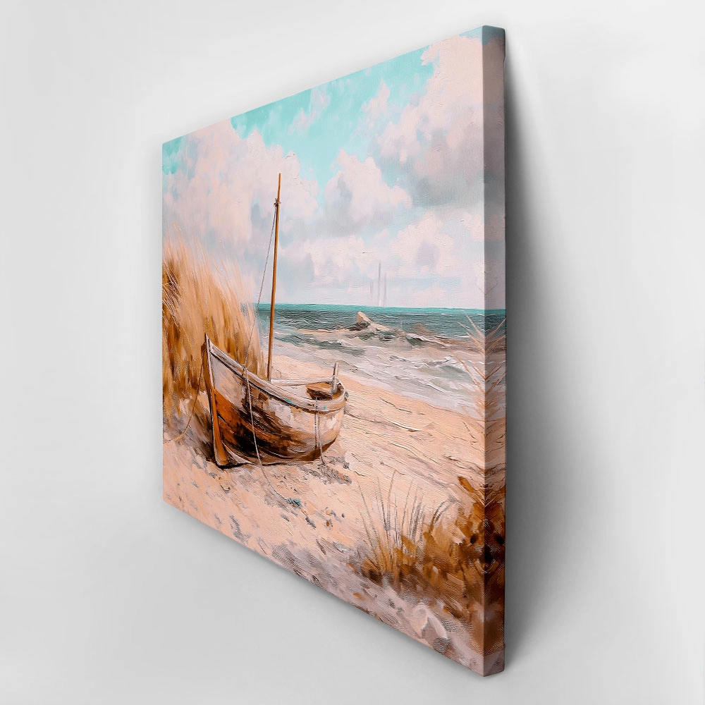Πίνακας σε Καμβά VINTAGE PASTEL BOAT 13