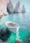 Πίνακας σε Καμβά VINTAGE PASTEL BOAT 3