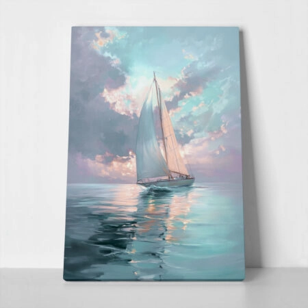 Πίνακας σε Καμβά VINTAGE PASTEL BOAT 4 - Vintage
