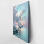 Πίνακας σε Καμβά VINTAGE PASTEL BOAT 4
