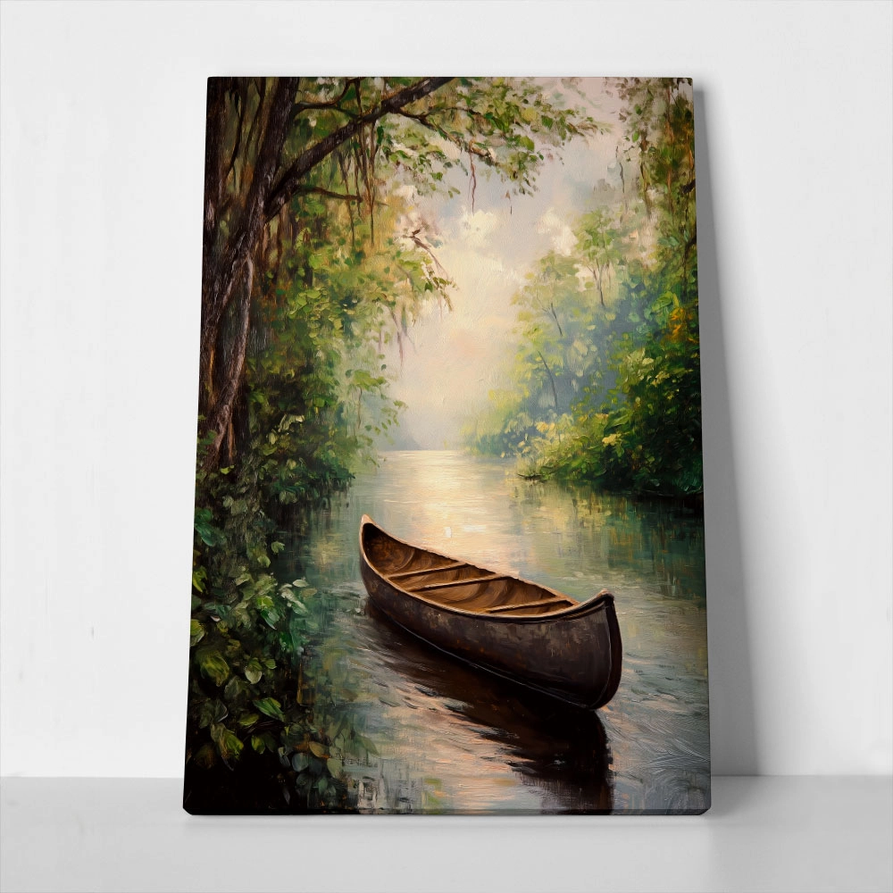 Πίνακας σε Καμβά VINTAGE PASTEL BOAT 5