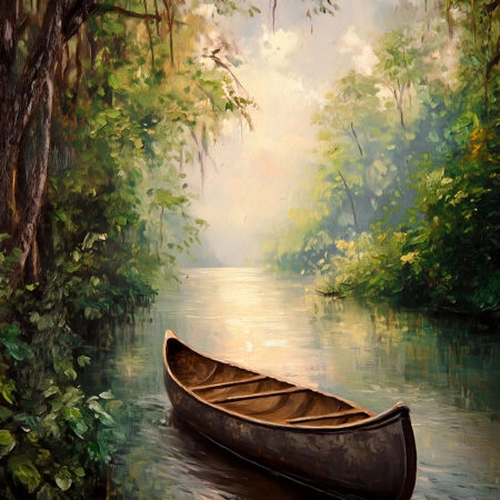 Πίνακας σε Καμβά VINTAGE PASTEL BOAT 5 - Vintage Sticky 5