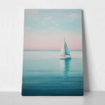 Πίνακας σε Καμβά VINTAGE PASTEL BOAT 7