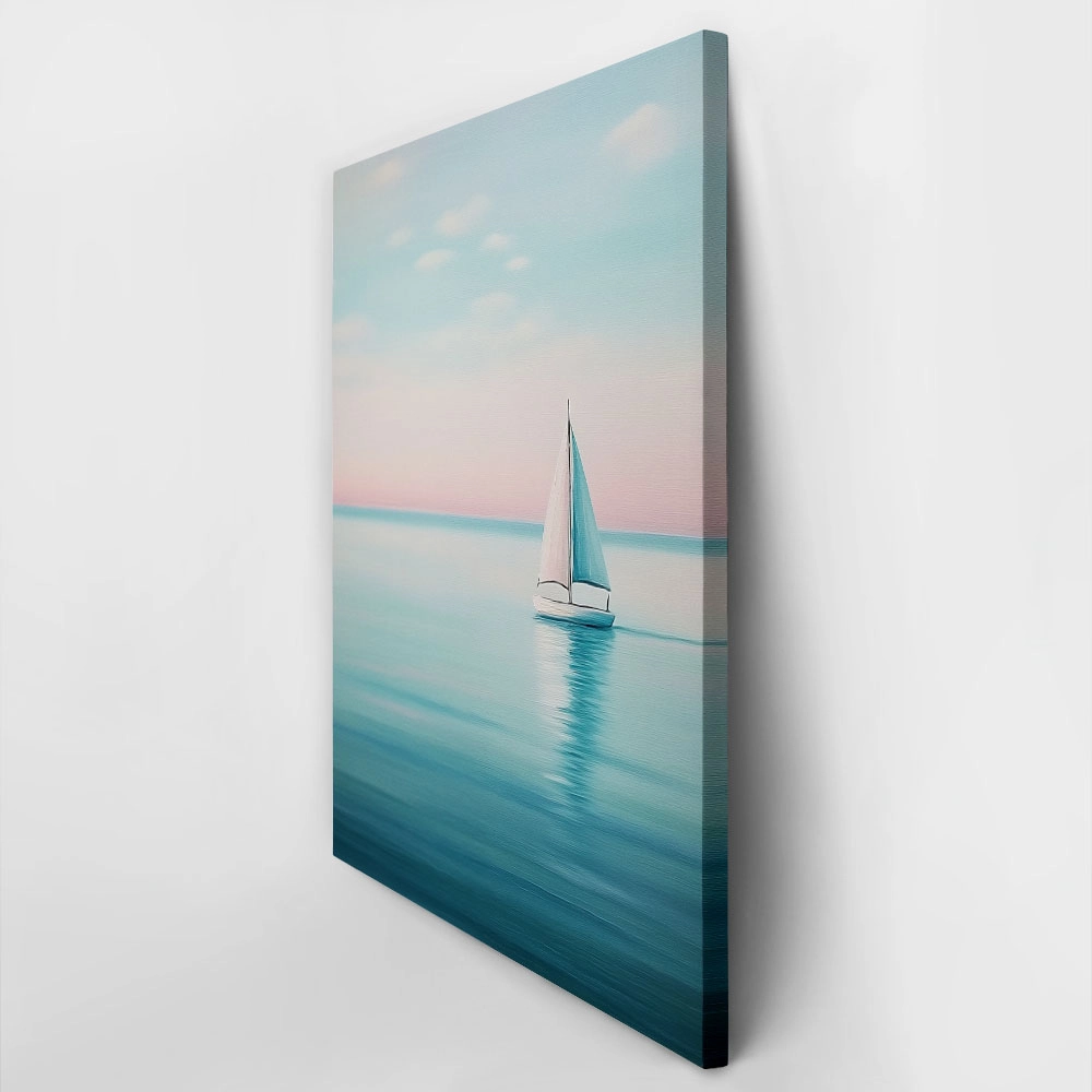Πίνακας σε Καμβά VINTAGE PASTEL BOAT 7