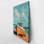 Πίνακας σε Καμβά VINTAGE PASTEL BOAT 8