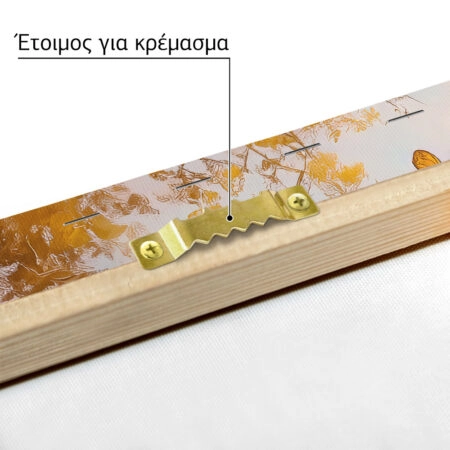 Πίνακας σε Καμβά VINTAGE PASTEL BUTTERFLIES FOREST PATH 2 - Vintage Sticky 4