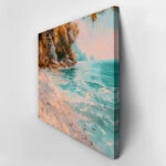Πίνακας σε Καμβά VINTAGE PASTEL CALM BEACH 2