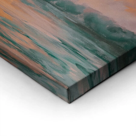Πίνακας σε Καμβά VINTAGE PASTEL CALM BEACH 3 - Vintage Sticky 1