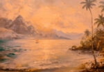 Πίνακας σε Καμβά VINTAGE PASTEL CALM BEACH 4