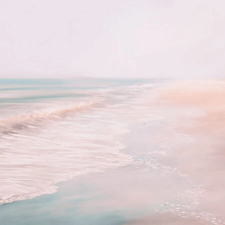 Πίνακας σε Καμβά VINTAGE PASTEL CALM BEACH 5 - Vintage Sticky 5