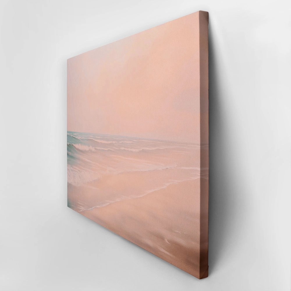 Πίνακας σε Καμβά VINTAGE PASTEL CALM BEACH