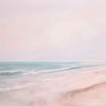 Πίνακας σε Καμβά VINTAGE PASTEL CALM WATERS 3 - Vintage Sticky 5