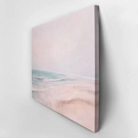 Πίνακας σε Καμβά VINTAGE PASTEL CALM WATERS 3 - Vintage Sticky 2