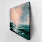 Πίνακας σε Καμβά VINTAGE PASTEL CLOUDY SEA