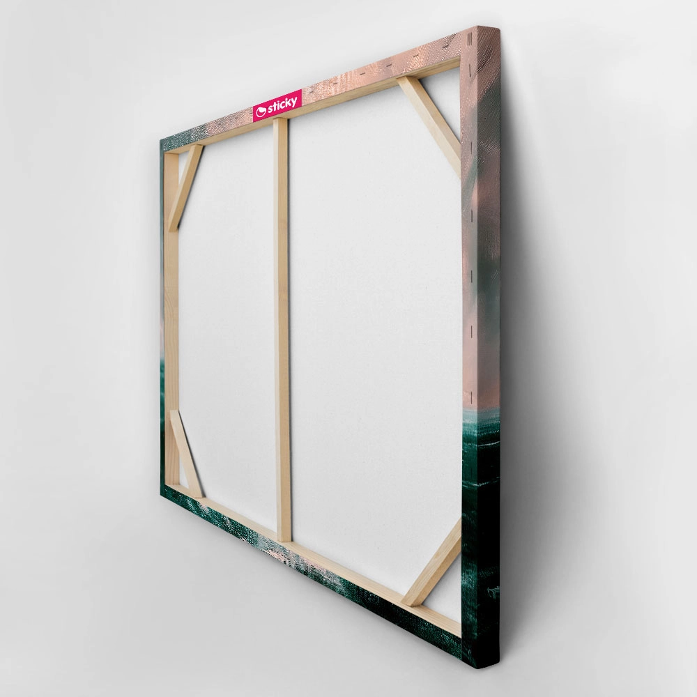Πίνακας σε Καμβά VINTAGE PASTEL CLOUDY SEA