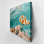 Πίνακας σε Καμβά VINTAGE PASTEL CLOWN FISH 3
