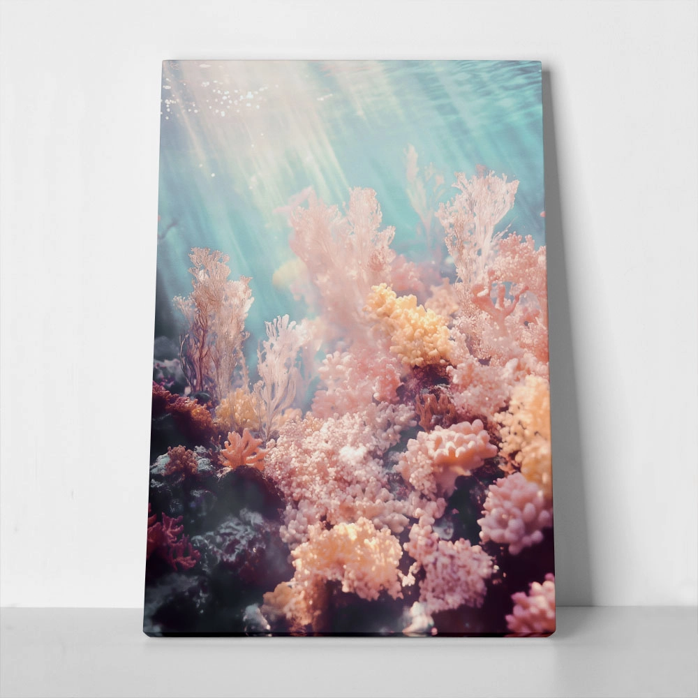Πίνακας σε Καμβά VINTAGE PASTEL COARL REEF 2
