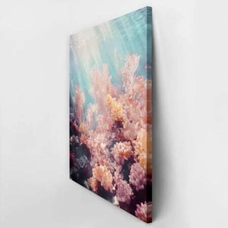 Πίνακας σε Καμβά VINTAGE PASTEL COARL REEF 2 - Vintage Sticky 2