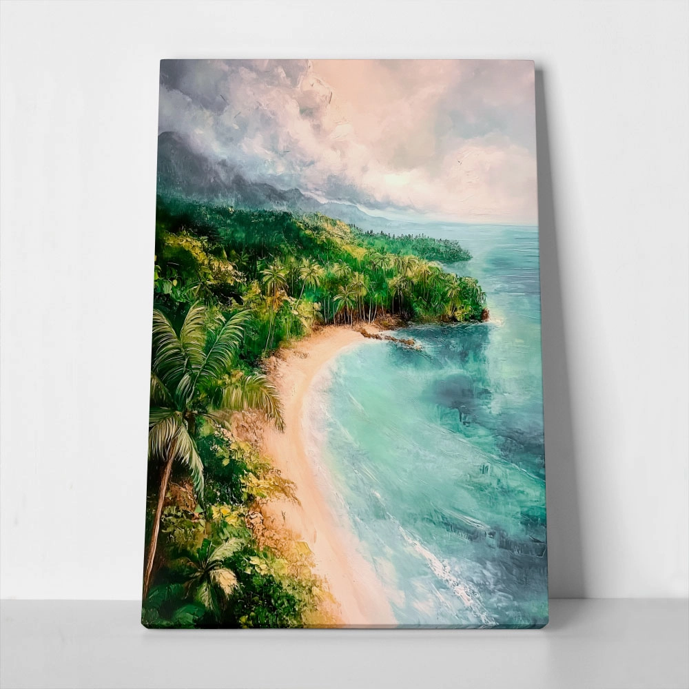 Πίνακας σε Καμβά VINTAGE PASTEL COAST 2