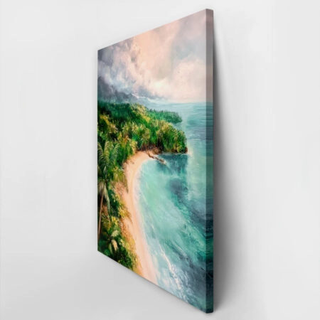 Πίνακας σε Καμβά VINTAGE PASTEL COAST 2 - Vintage Sticky 2