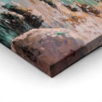 Πίνακας σε Καμβά VINTAGE PASTEL COASTAL HOUSE 2