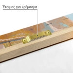 Πίνακας σε Καμβά VINTAGE PASTEL COASTAL HOUSE 3
