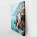 Πίνακας σε Καμβά VINTAGE PASTEL COASTAL VILLAGE