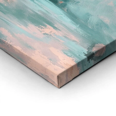 Πίνακας σε Καμβά VINTAGE PASTEL COASTAL WAVES 3 - Vintage Sticky 1