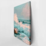 Πίνακας σε Καμβά VINTAGE PASTEL COASTAL WAVES 3