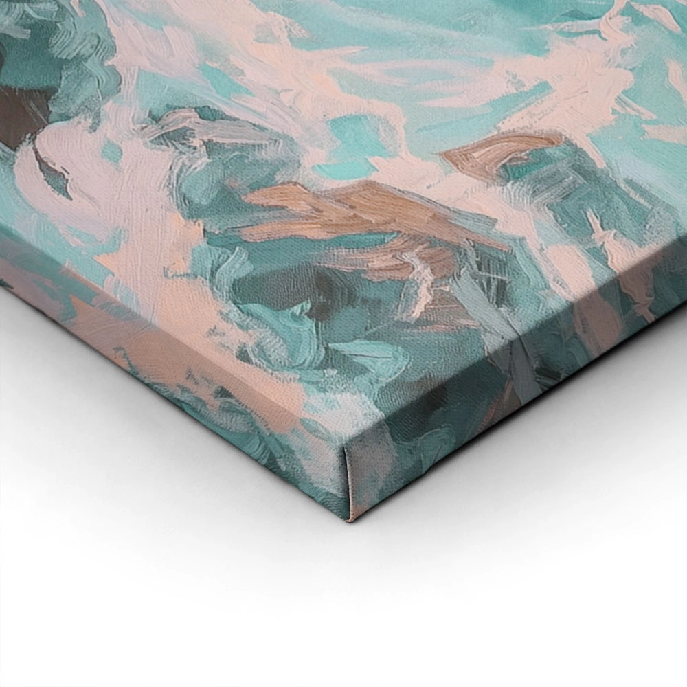 Πίνακας σε Καμβά VINTAGE PASTEL COASTAL WAVES 4