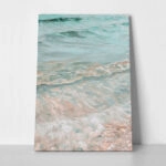 Πίνακας σε Καμβά VINTAGE PASTEL COASTAL WAVES 6