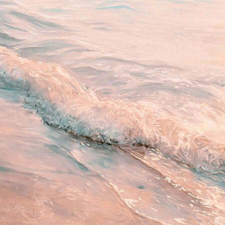 Πίνακας σε Καμβά VINTAGE PASTEL COASTAL WAVES 7 - Vintage Sticky 5