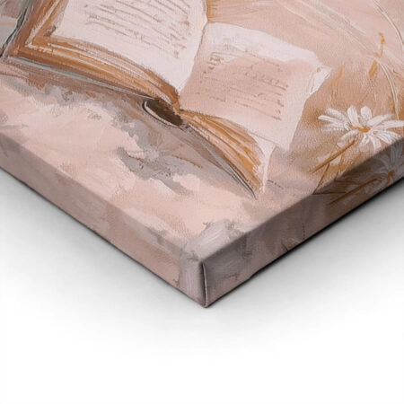 Πίνακας σε Καμβά VINTAGE PASTEL COASTAL WAVES BEACH BOOKS 5 - Vintage Sticky 1