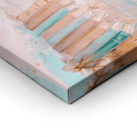 Πίνακας σε Καμβά VINTAGE PASTEL COASTAL WAVES BEACH BOOKS 8 - Vintage Sticky 1
